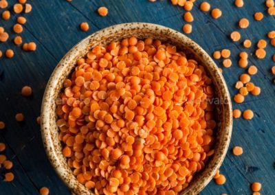 Organic Raw Red Lentils